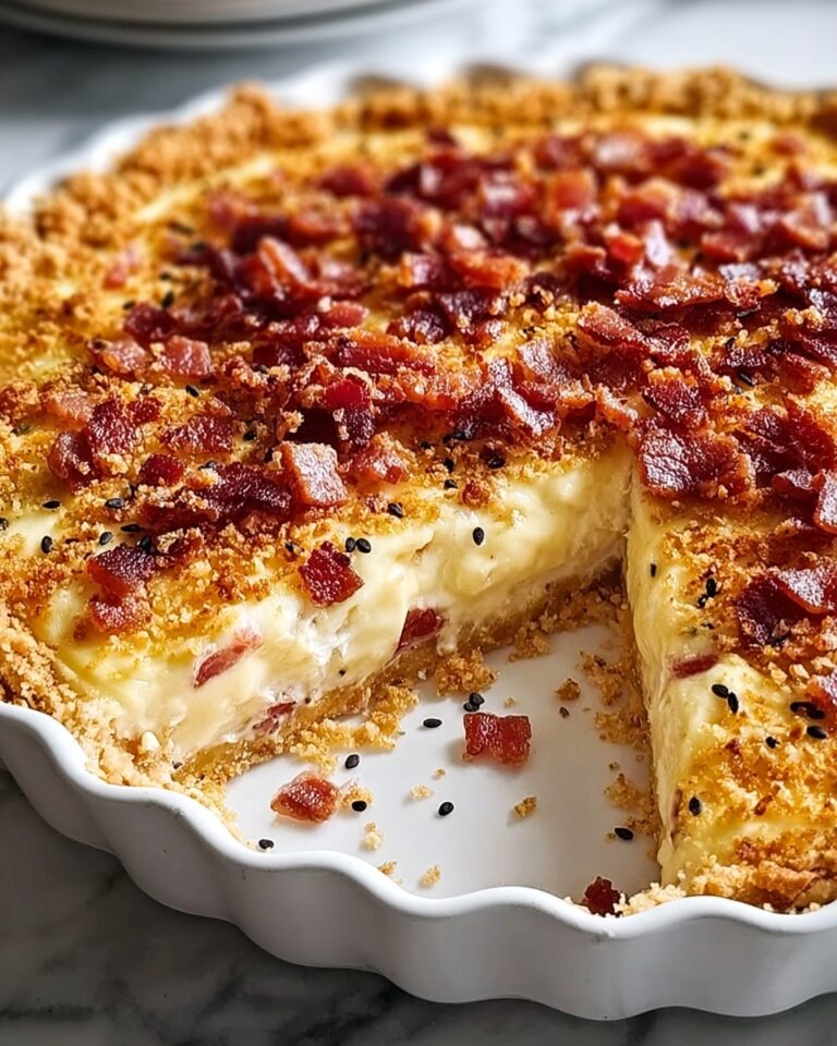 Bacon & Cheese Quiche with Hashbrown Crust Recipe