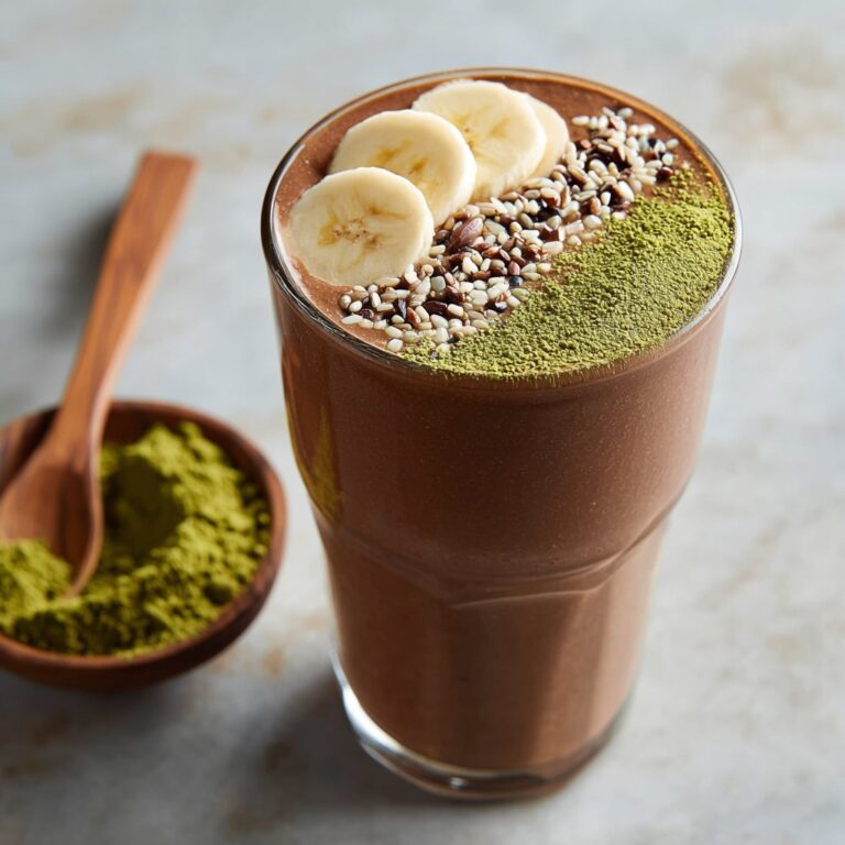 Chocolate Matcha Protein Shake Recipe