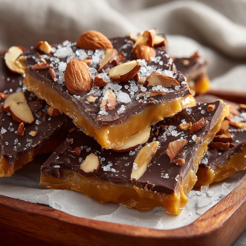 Homemade Toffee with Chocolate and Nuts Recipe - Recipe Image