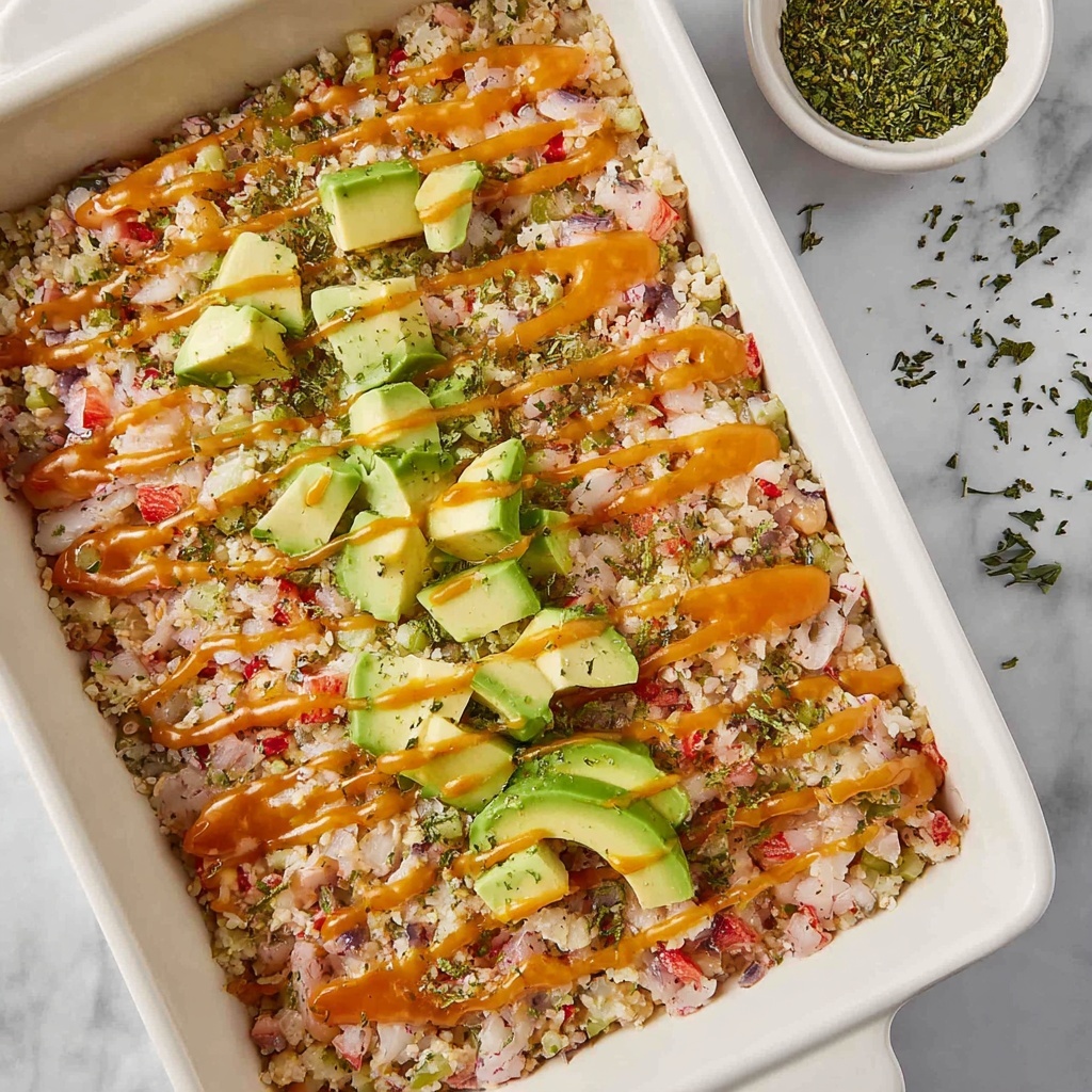 Shrimp and Crab Sushi Bake Recipe - Recipe Image