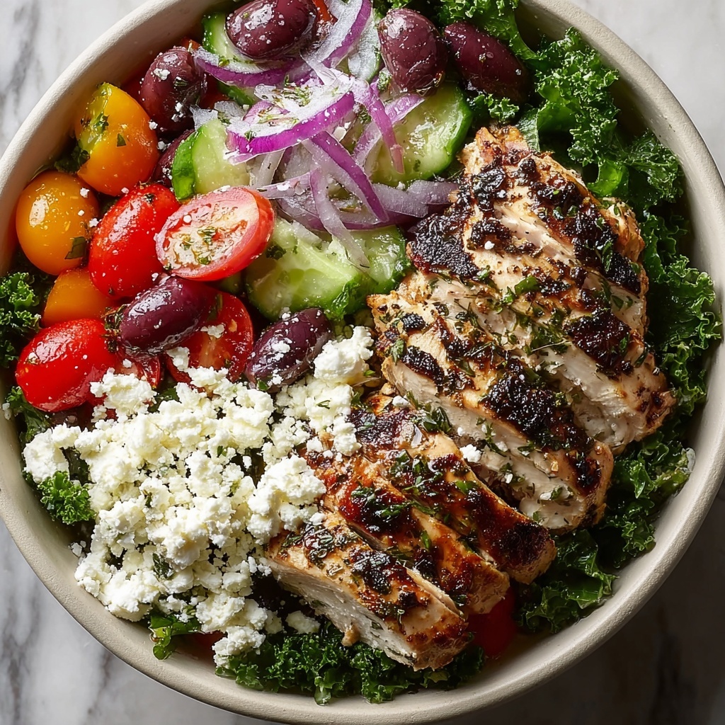Grilled Zesty Mediterranean Chicken Salad Recipe - Recipe Image
