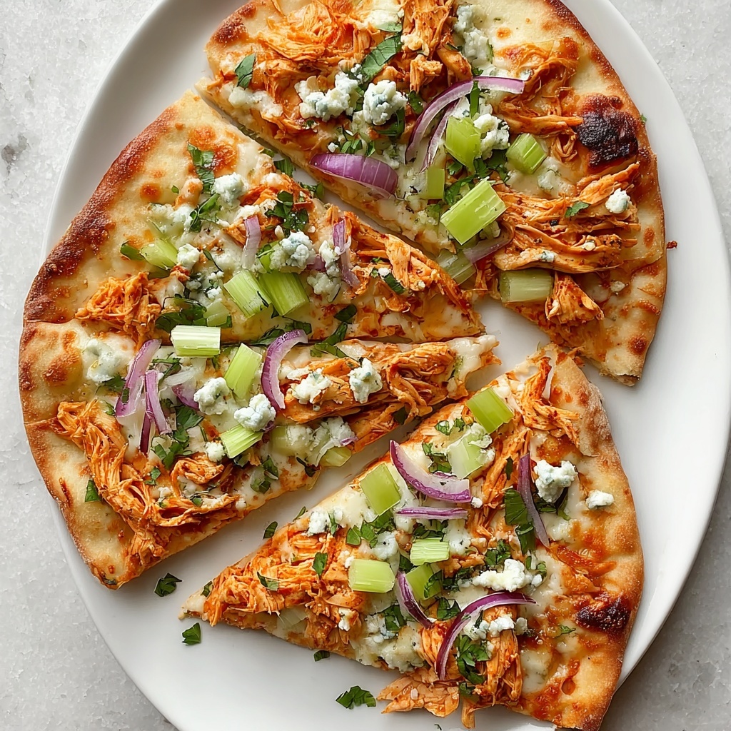 Buffalo Chicken Flatbread Pizza Recipe - Recipe Image