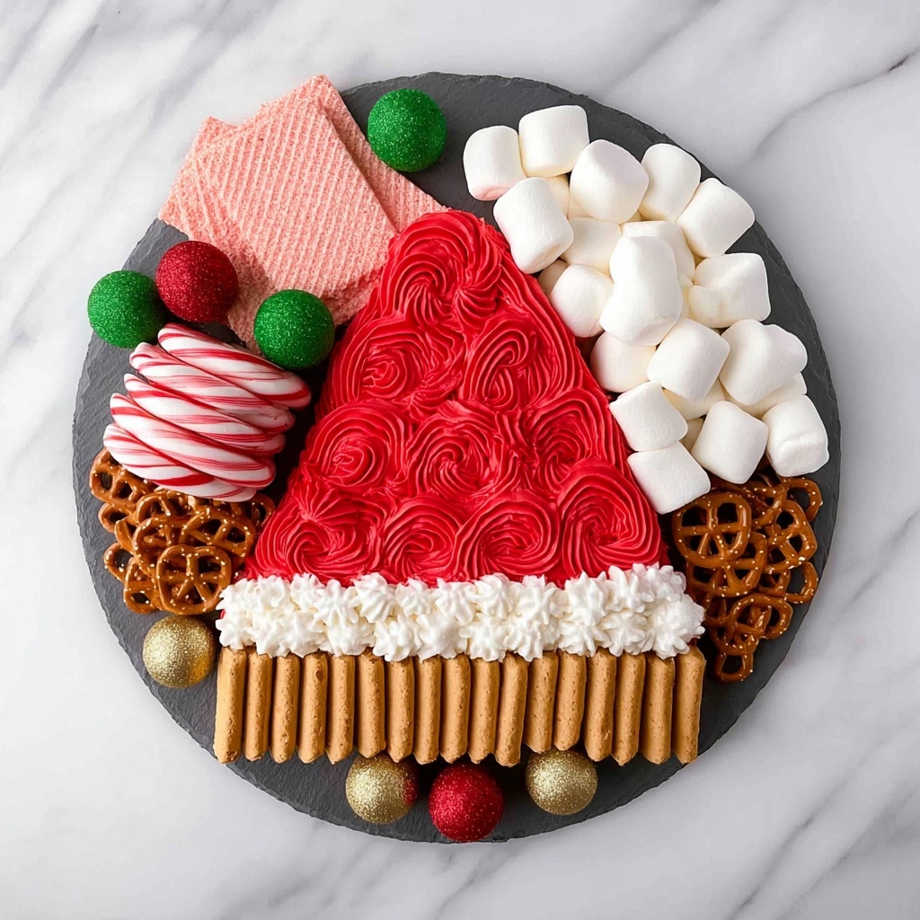 Easy Buttercream Santa Hat Board Recipe - Recipe Image