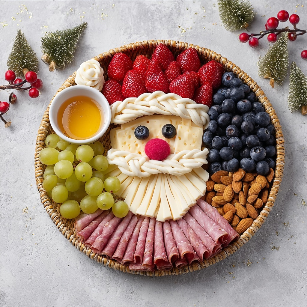 Santa Charcuterie Board Recipe - Recipe Image