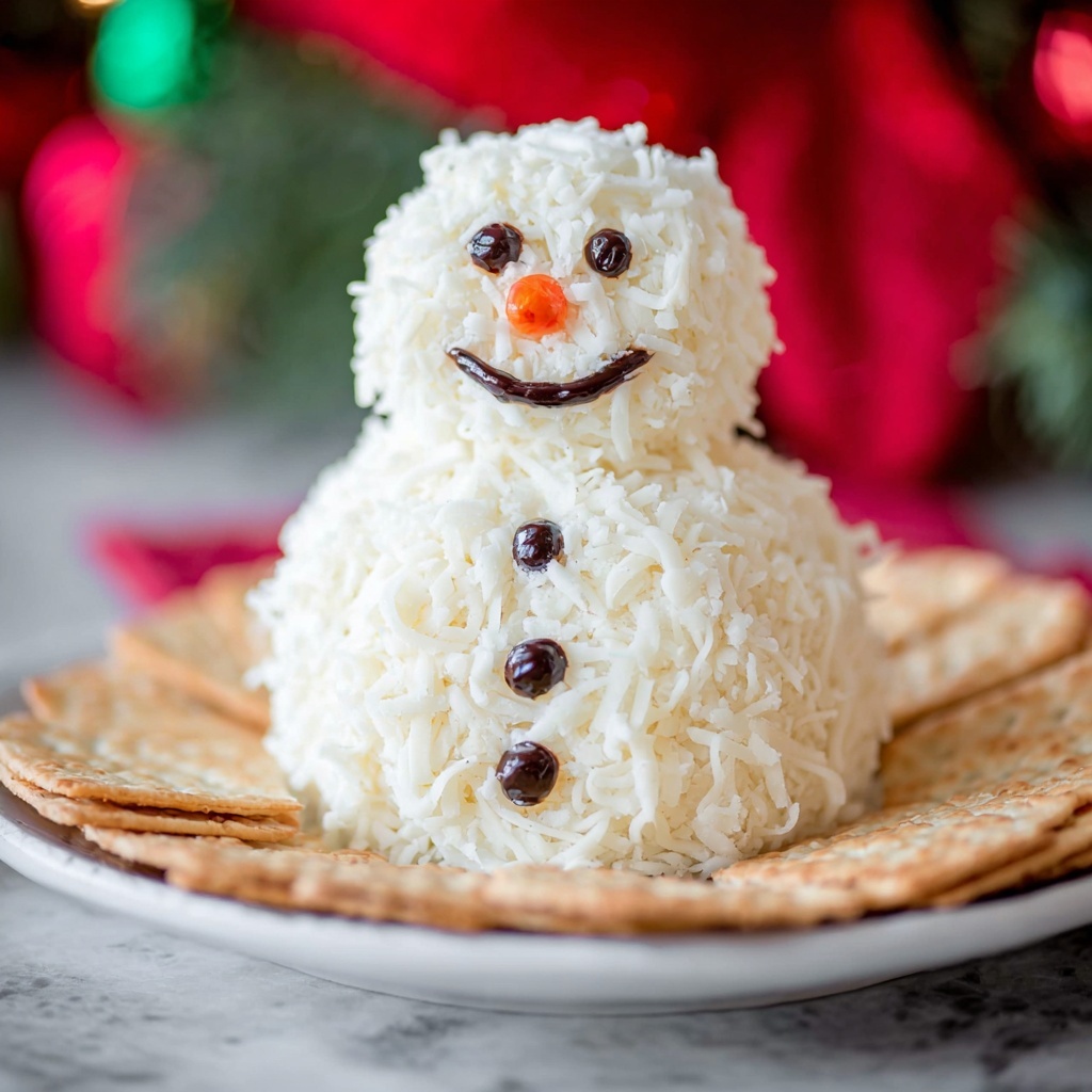 Ranch Snowman Cheeseball Recipe - Recipe Image