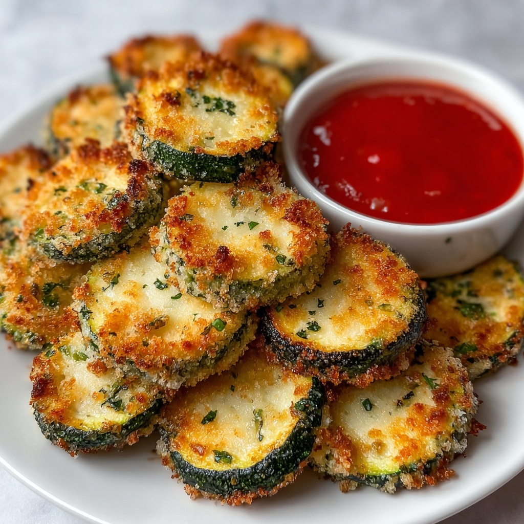 Air Fryer Parmesan Breaded Zucchini Rounds Recipe - Recipe Image