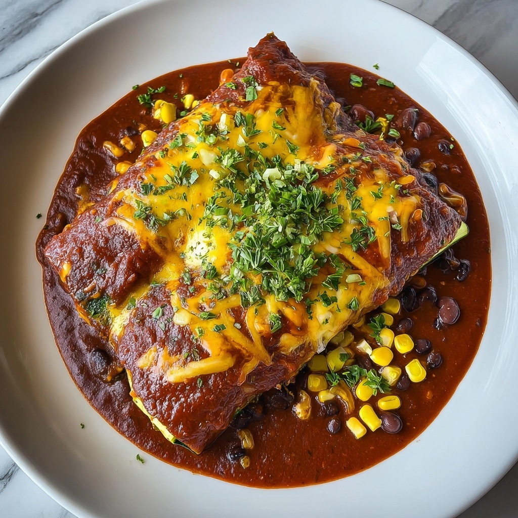 Cheesy Baked Zucchini Enchiladas Recipe - Recipe Image