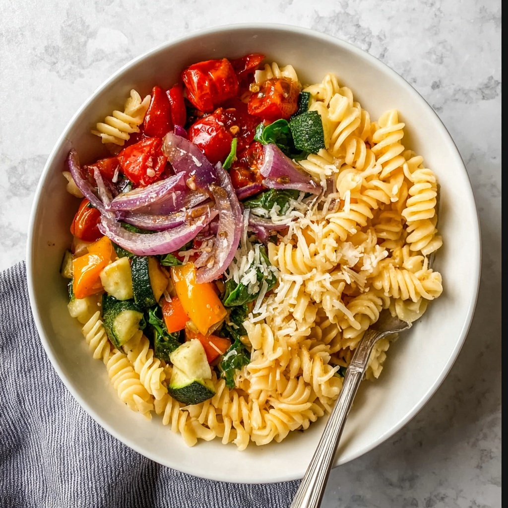 Roasted Veggie Pasta with Feta Recipe - Recipe Image