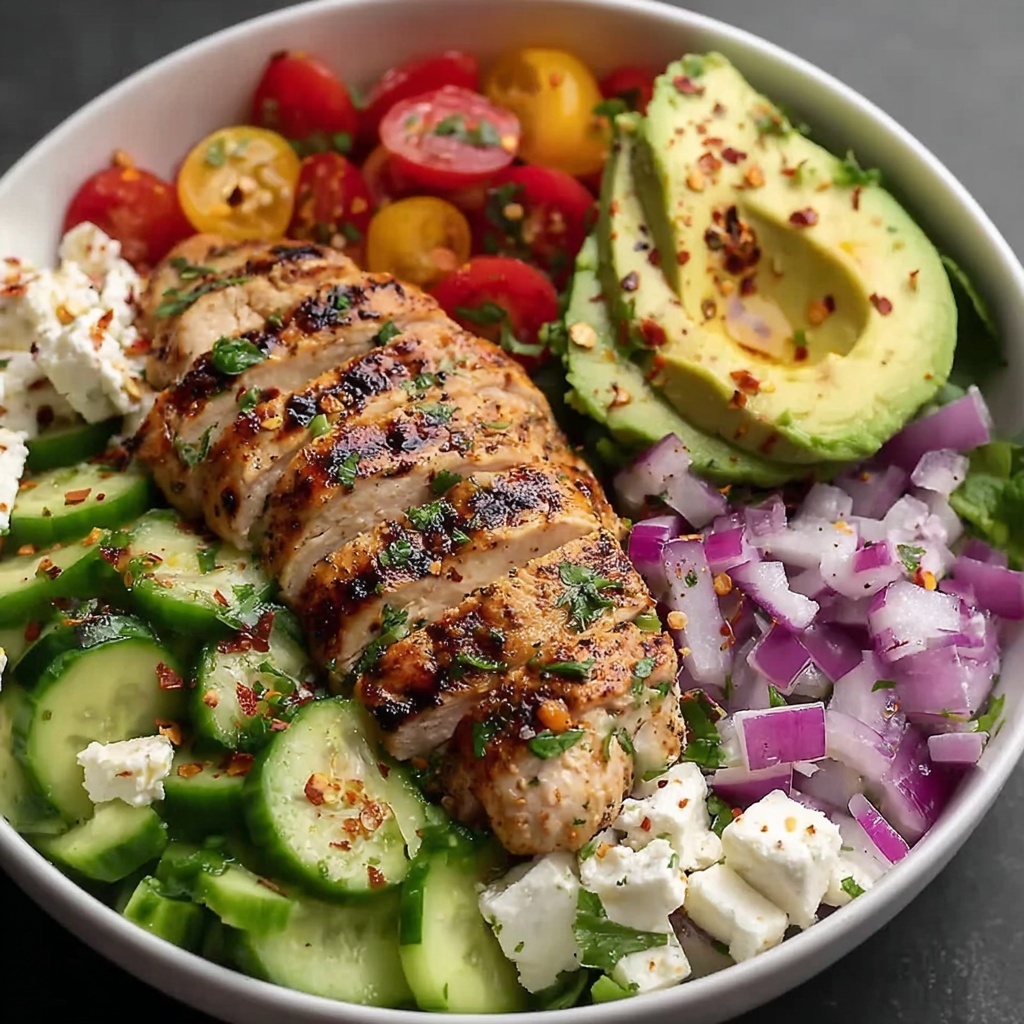 Greek Avocado Chicken Salad Recipe - Recipe Image