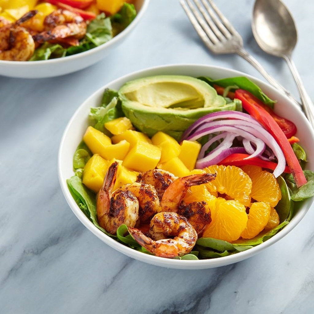 Shrimp Salad with Avocado & Oranges Recipe - Recipe Image