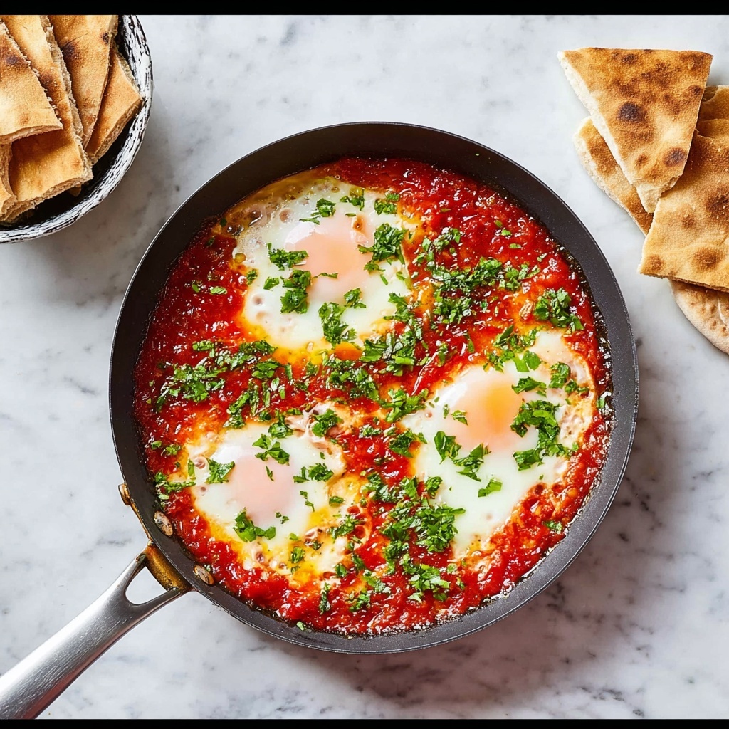 Spicy Shakshouka with Baked Eggs Recipe - Recipe Image