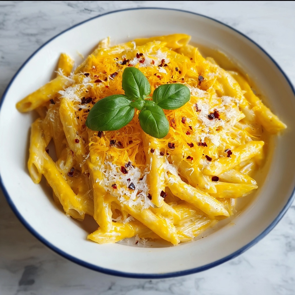 Cheesy Orange Pasta Recipe - Recipe Image