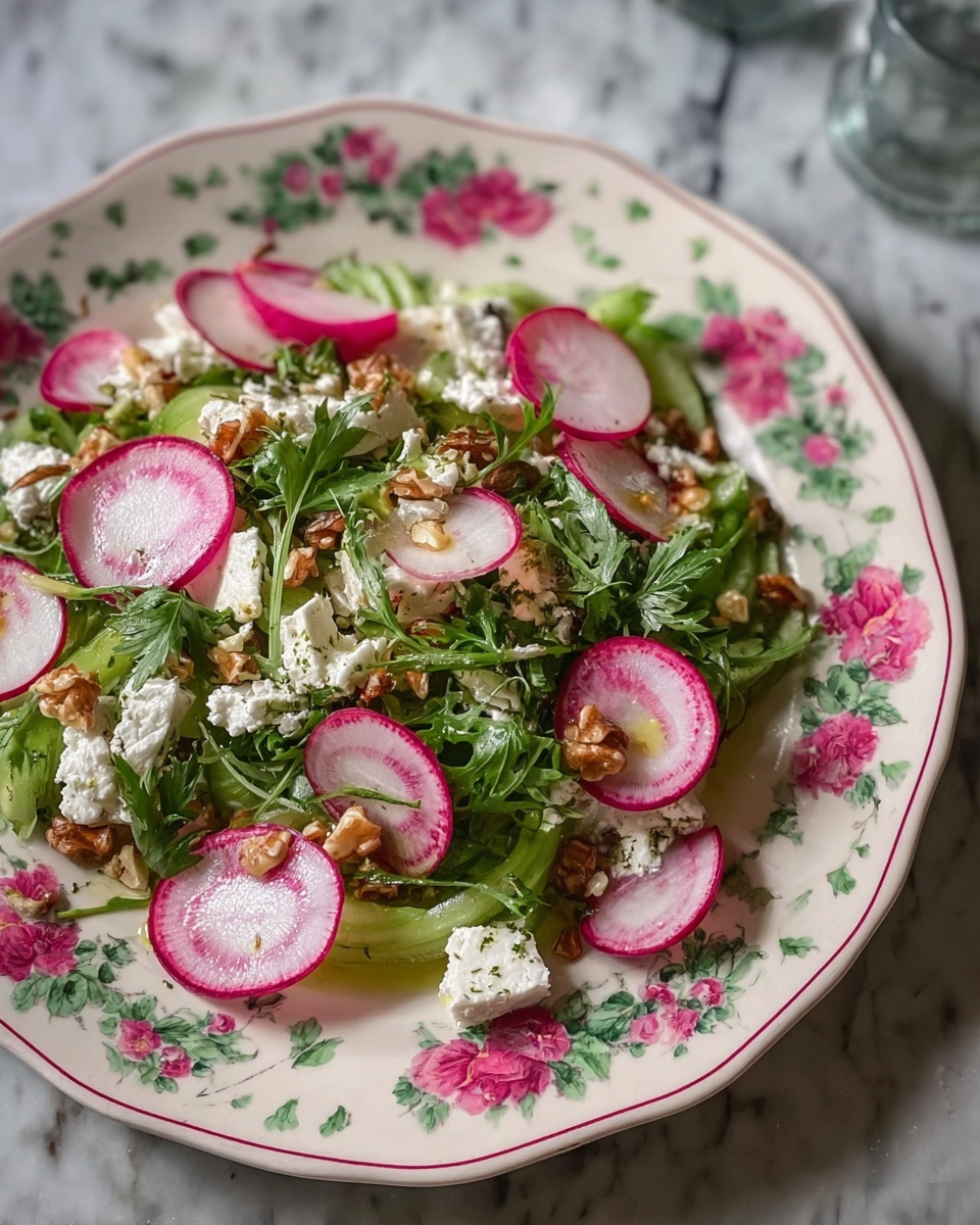 Herb and Radish Salad with Feta and Walnuts Recipe - Recipe Image