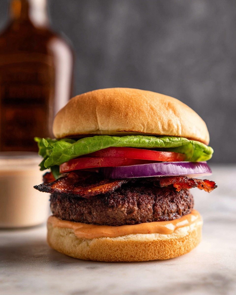 BBQ Bourbon Burger Recipe - Recipe Image