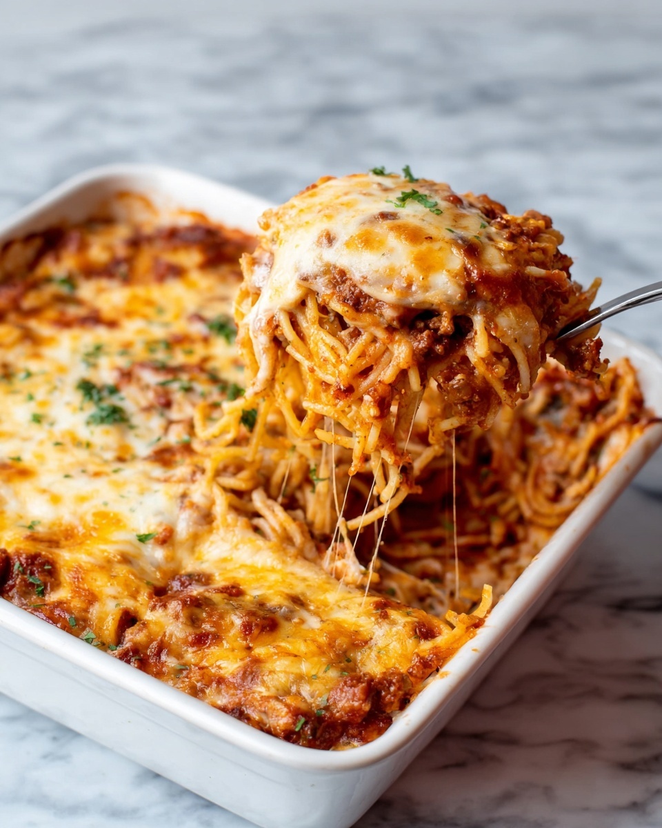 Easy Baked Spaghetti Recipe - Recipe Image