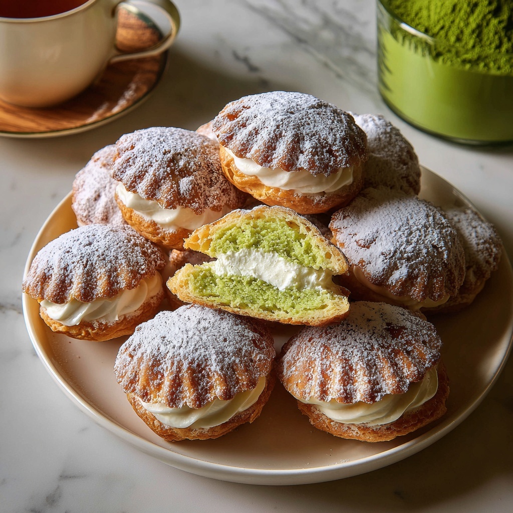 Pandan Coconut Madeleines Recipe - Recipe Image