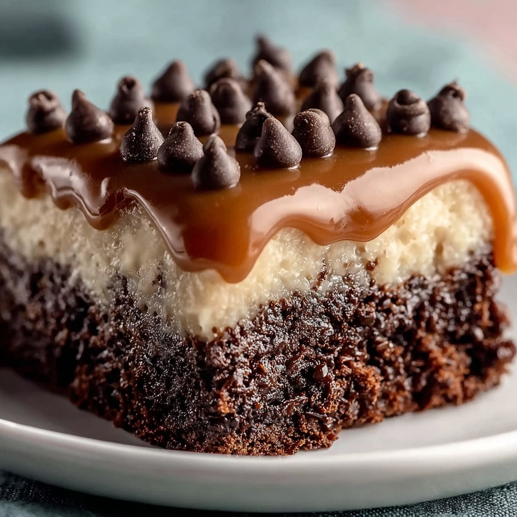 The Best German Chocolate Poke Cake Recipe - Recipe Image