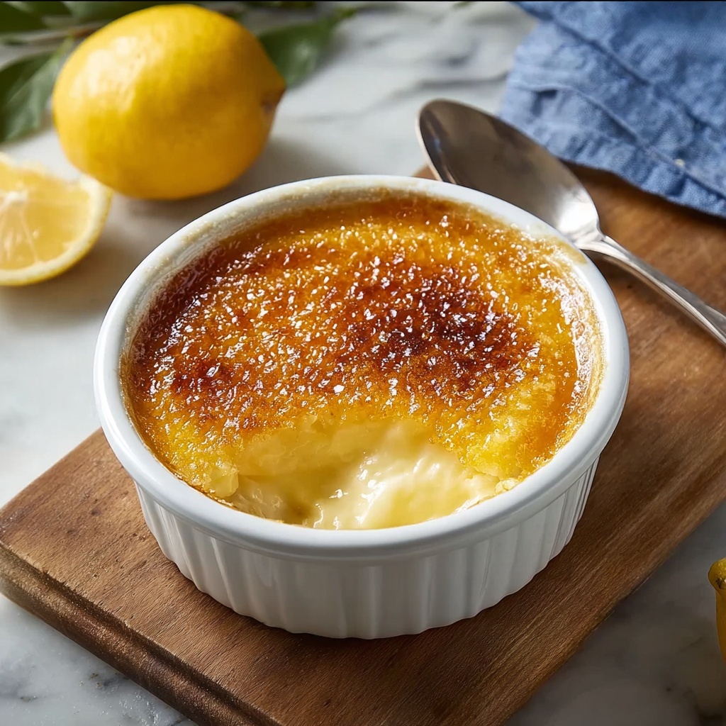 Baked Lemon Pudding Recipe - Recipe Image