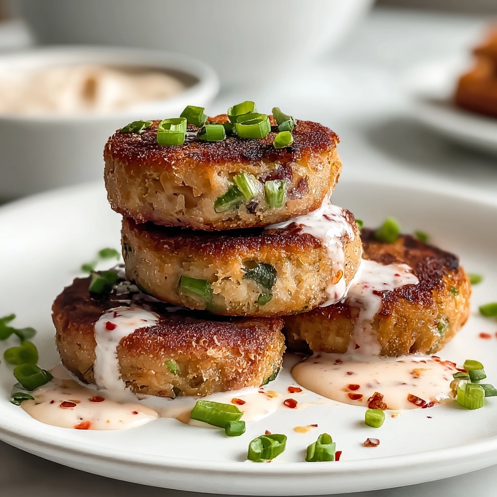 Asian-Style Tuna Cakes with Spicy Mayo Recipe - Recipe Image