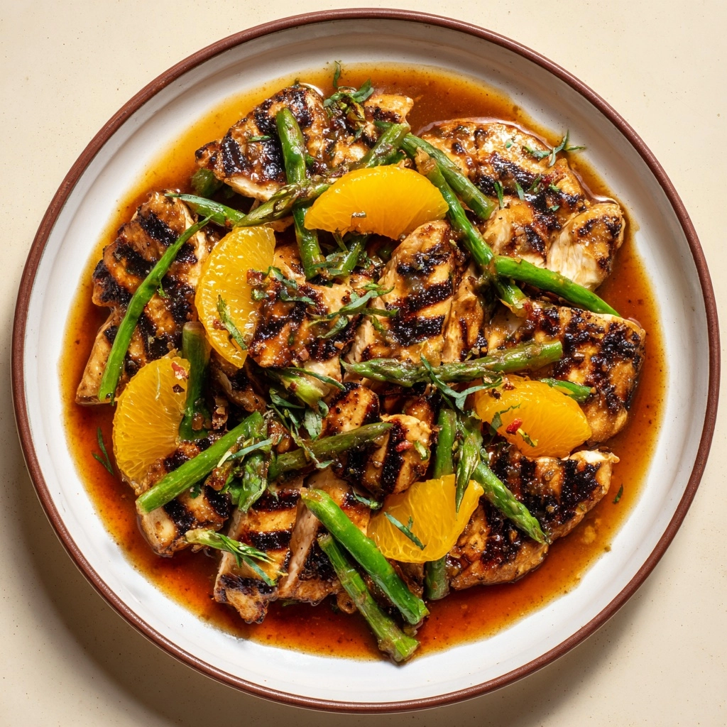 Blackened Chicken with Caramel Clementine Dressing Recipe - Recipe Image