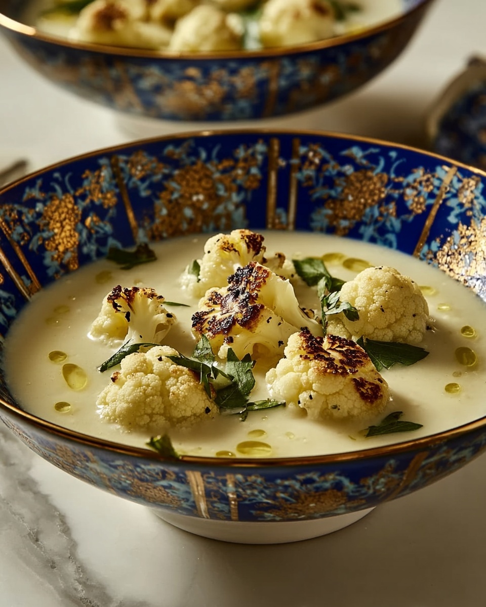 Mediterranean-Style Cauliflower Soup Recipe - Recipe Image