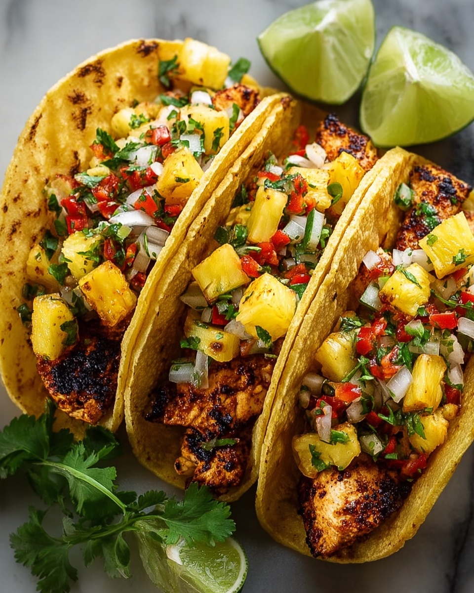 Pineapple Chicken Tacos Recipe - Recipe Image