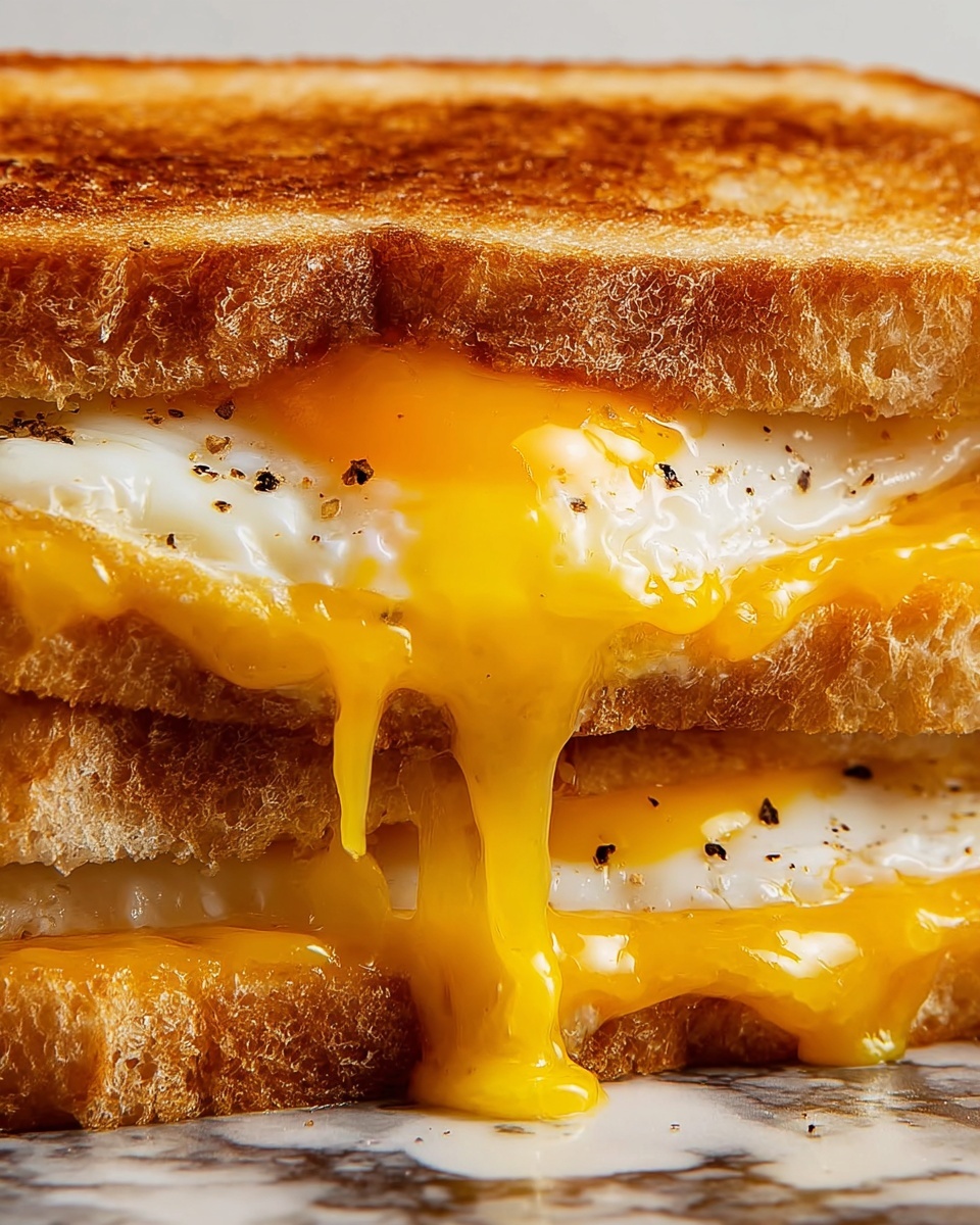 Breakfast Grilled Cheese with Eggs Recipe - Recipe Image