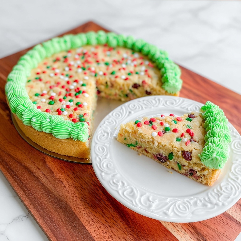Christmas Cookie Cake Recipe - Recipe Image