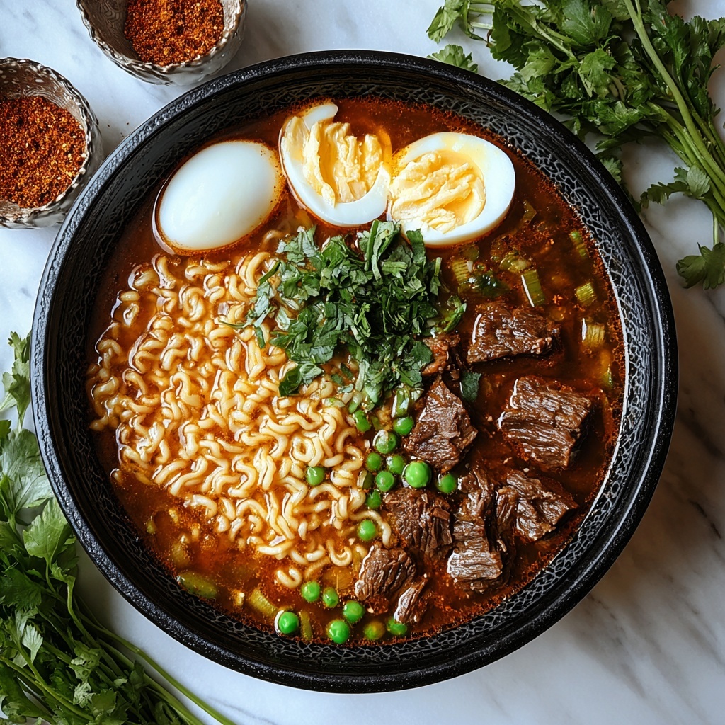 Slow Cooker Curry Ramen with Beef Recipe - Recipe Image