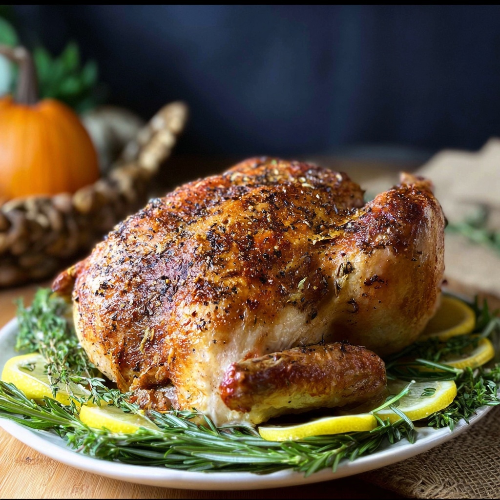 Dry Brined and Fried No-Oil Turkey with Cajun Seasoning Recipe - Recipe Image