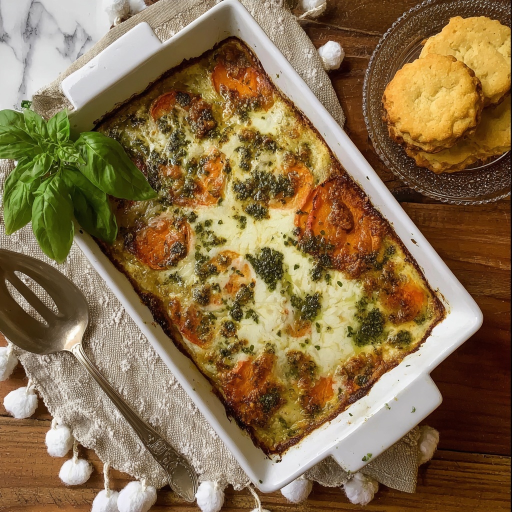 Cheesy Prosciutto Breakfast Casserole Recipe - Recipe Image