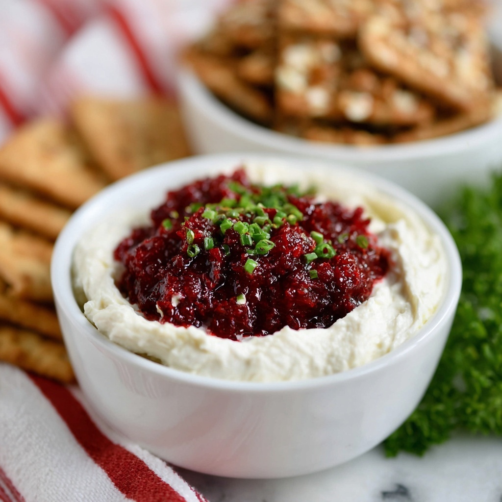 Holiday Cranberry Jalapeño Cream Cheese Dip Recipe - Recipe Image