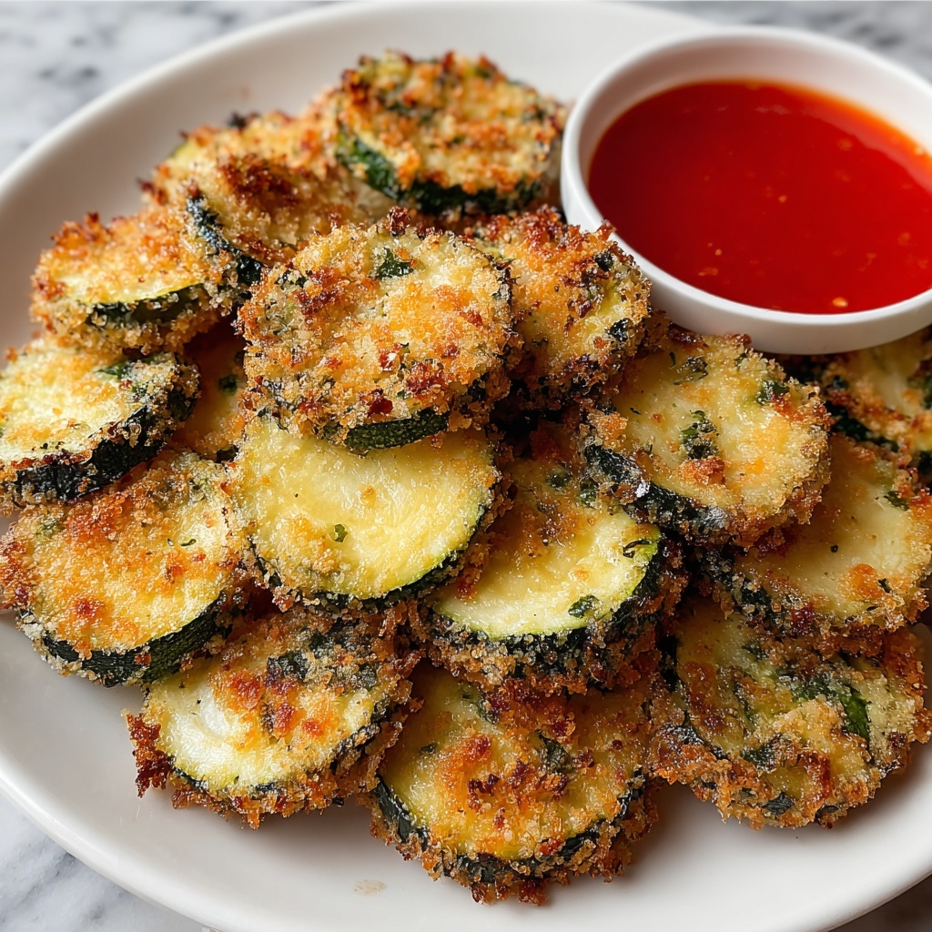 Air Fryer Parmesan Breaded Zucchini Rounds Recipe - Recipe Image