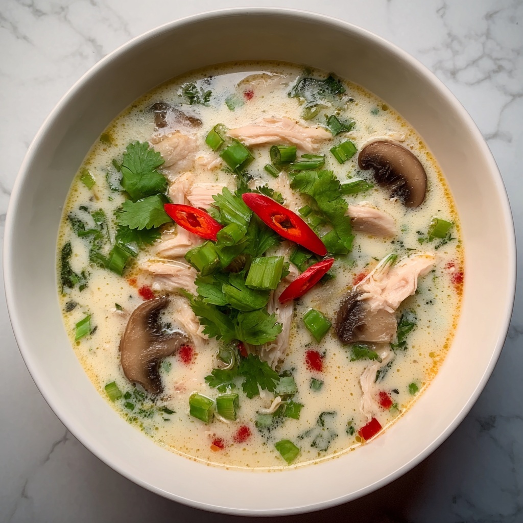 Thai Coconut Chicken Soup Recipe - Recipe Image