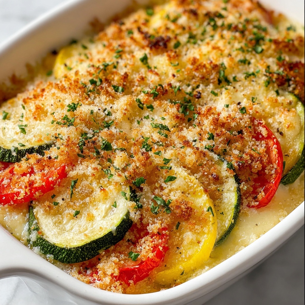 Parmesan Tomato Zucchini Bake Recipe - Recipe Image