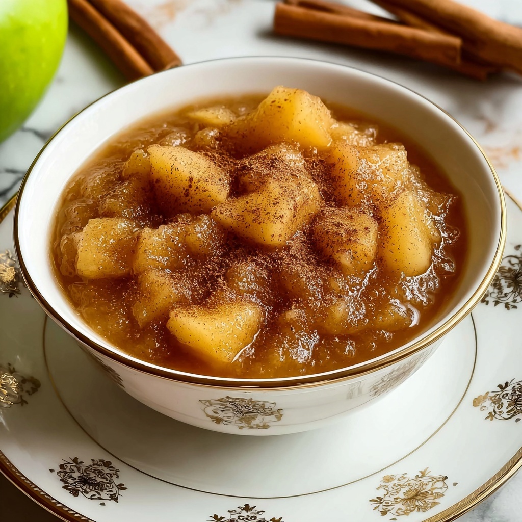 Hot Buttered Apple Sauce with Cinnamon and Nutmeg Recipe - Recipe Image