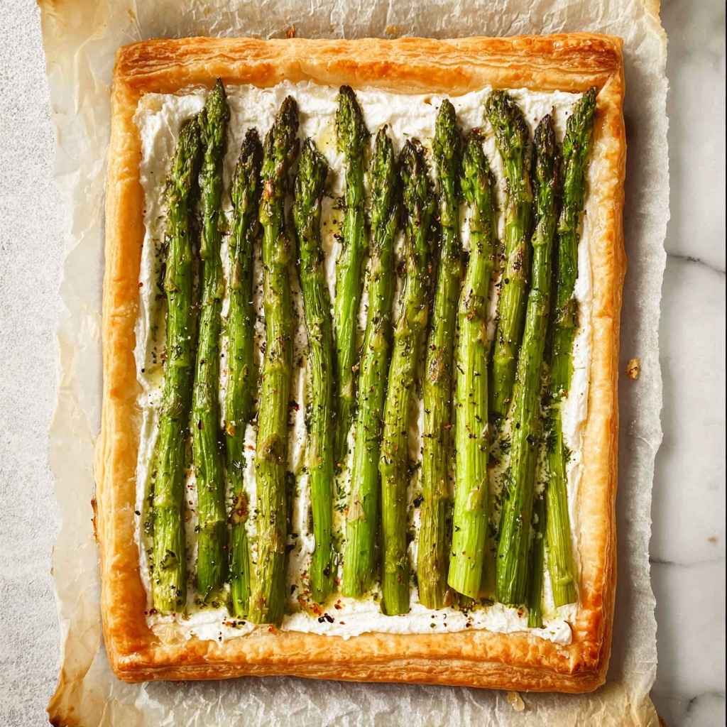 Asparagus Ricotta Tart Recipe - Recipe Image