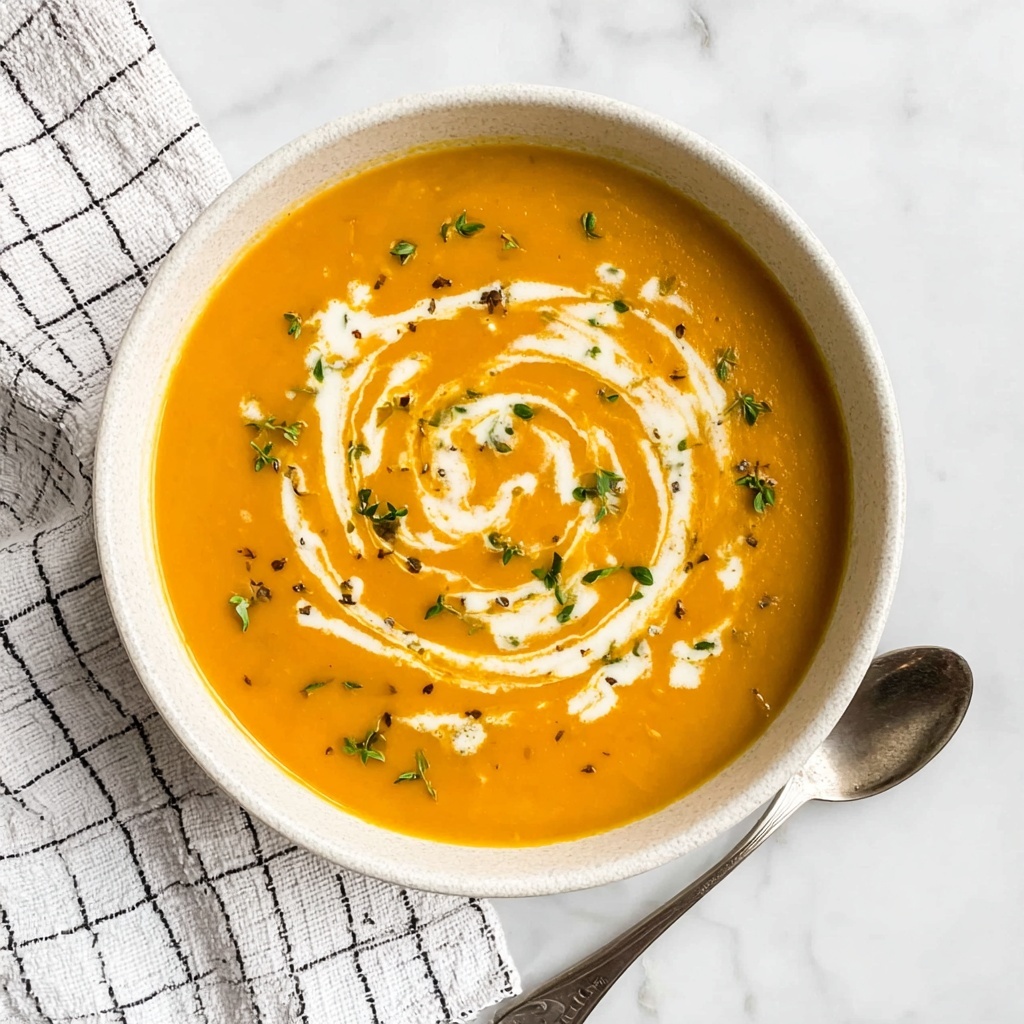 Roasted Acorn Squash Soup with Apple and Sage Recipe - Recipe Image