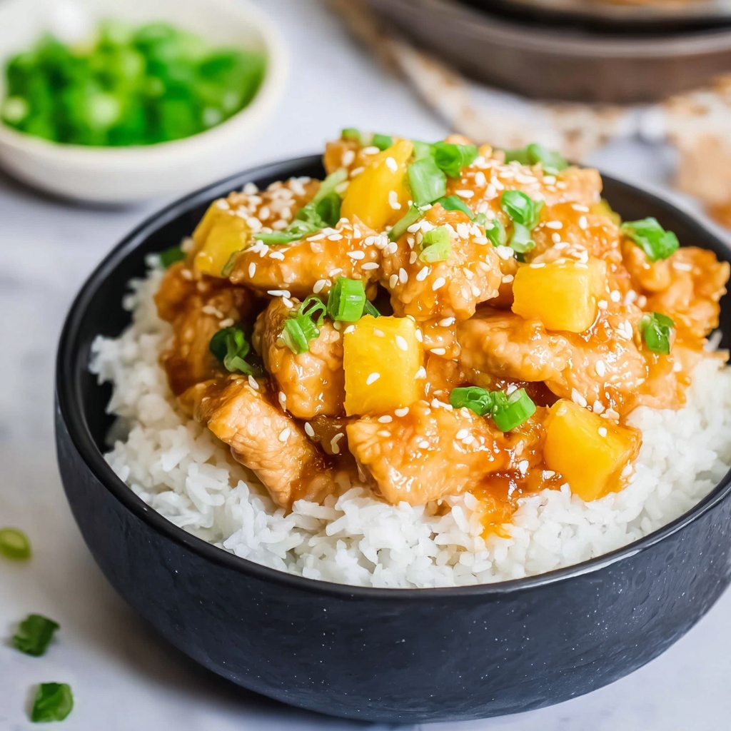 Slow Cooker Honey Garlic Chicken with Pineapple Recipe - Recipe Image