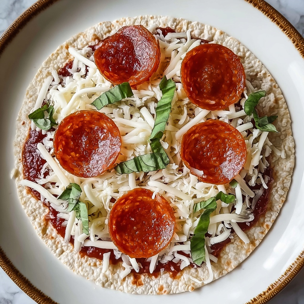 5 Minute Air Fryer Tortilla Pizza Recipe - Recipe Image