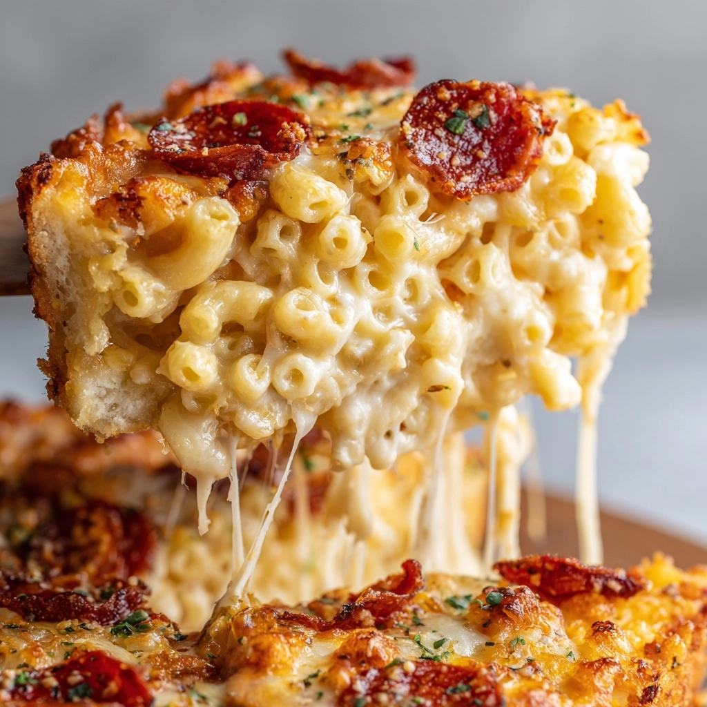 Easy Macaroni and Cheese Pizza for Cheese Lovers Recipe - Recipe Image