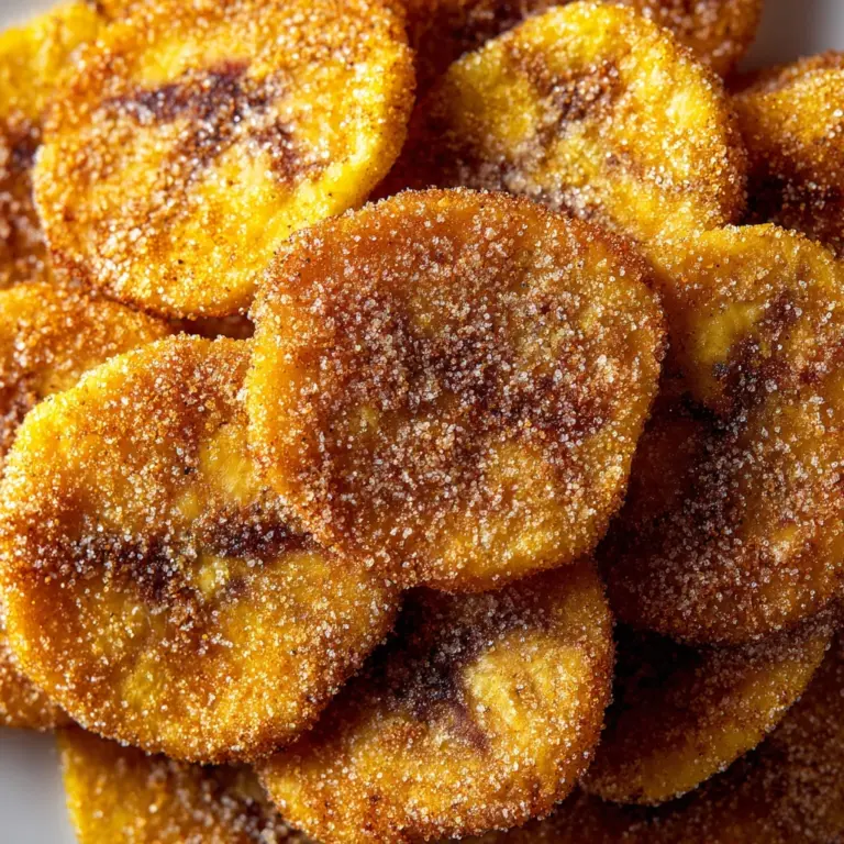 Cinnamon-Sugar Air Fryer Banana Chips Recipe