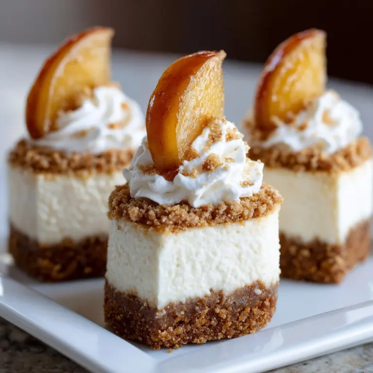 Apple Crisp Mini Cheesecakes Recipe