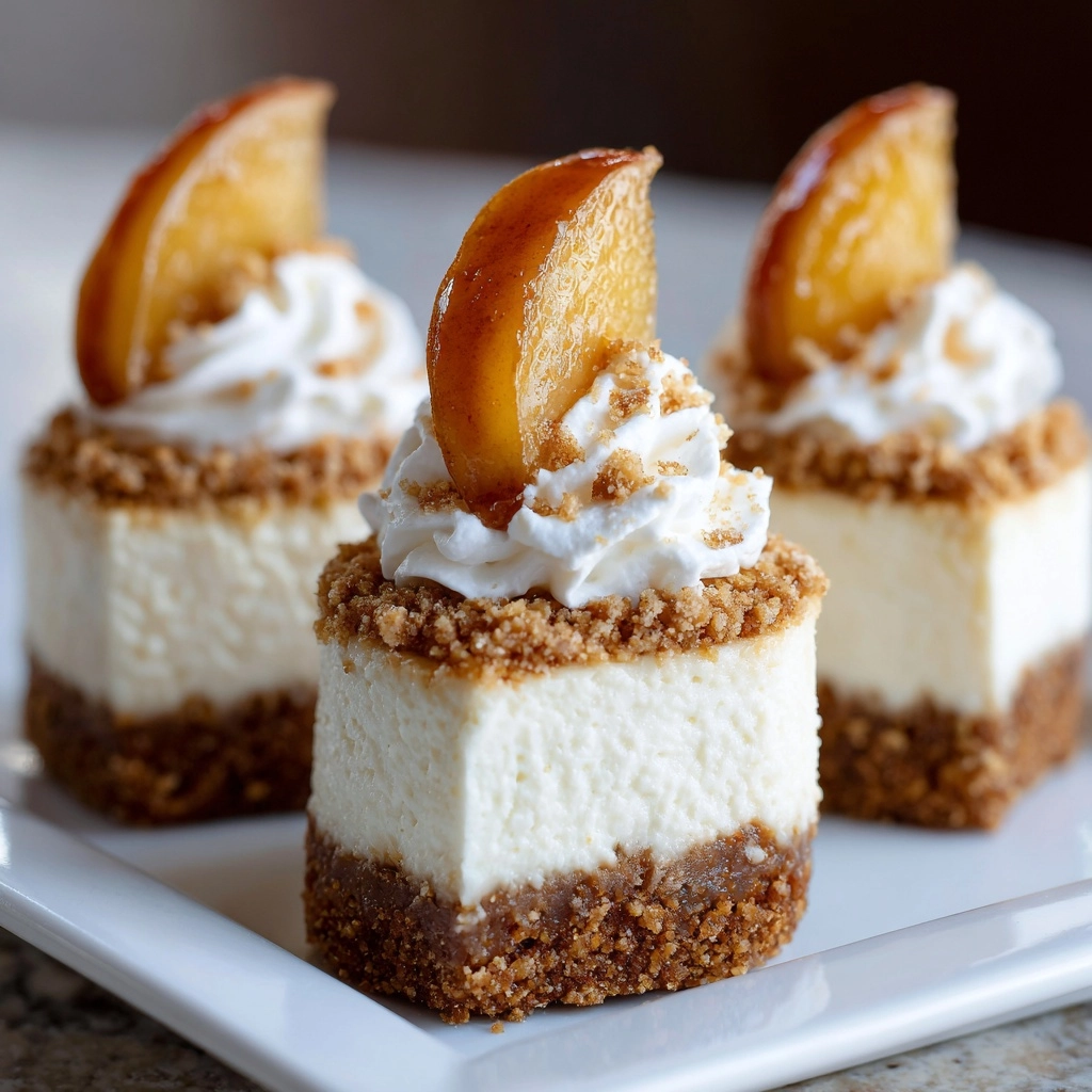 Apple Crisp Mini Cheesecakes Recipe - Recipe Image