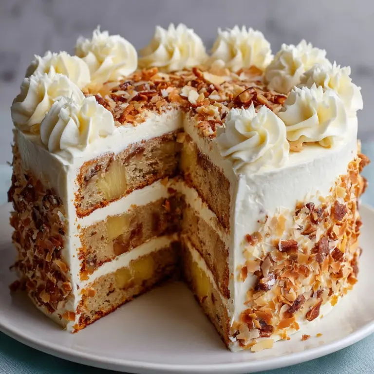 Hawaiian Wedding Cake with Whipped Cream Cheese Frosting Recipe