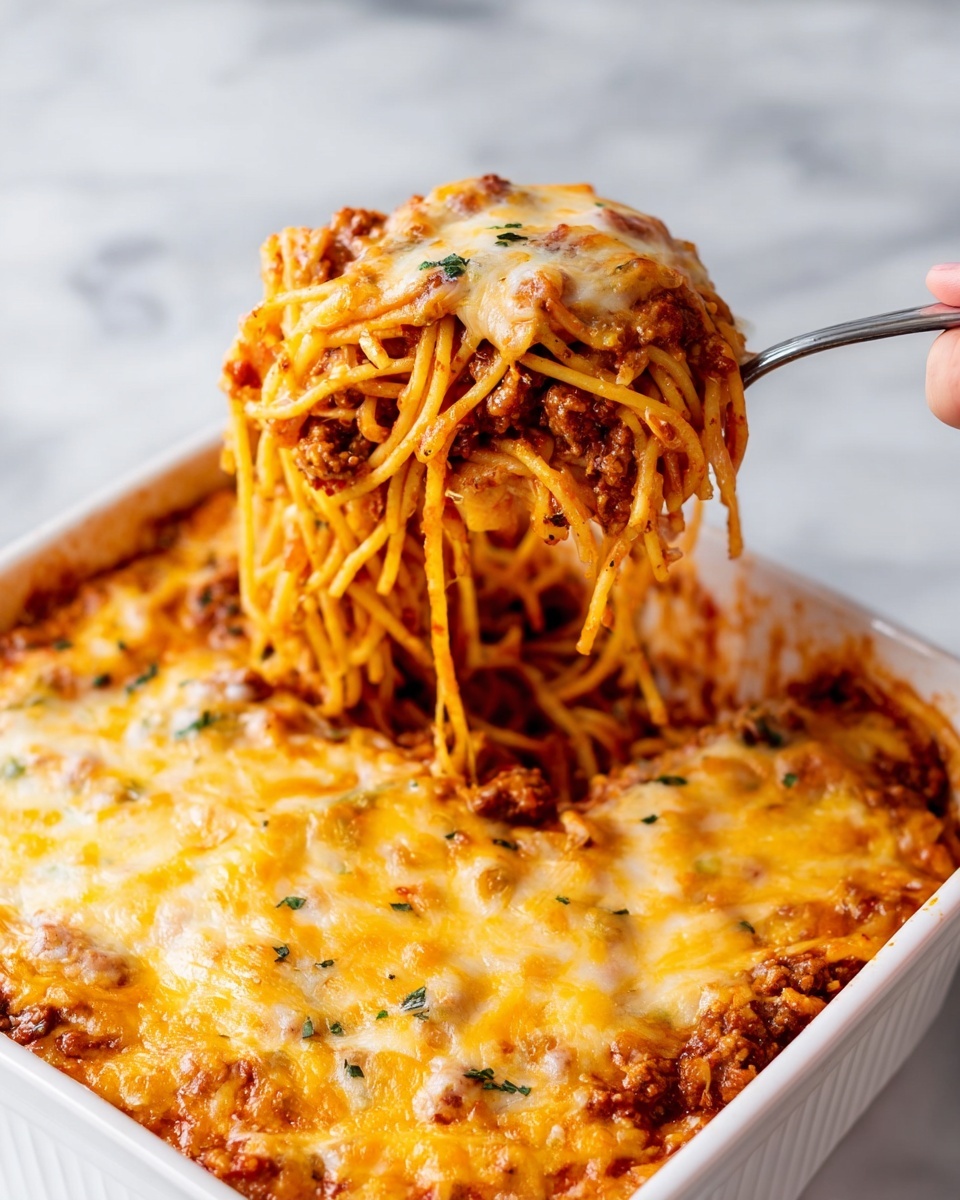 Easy Baked Spaghetti Recipe - Recipe Image