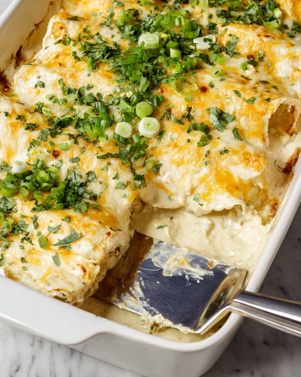 Creamy Chicken Enchiladas Recipe - Recipe Image