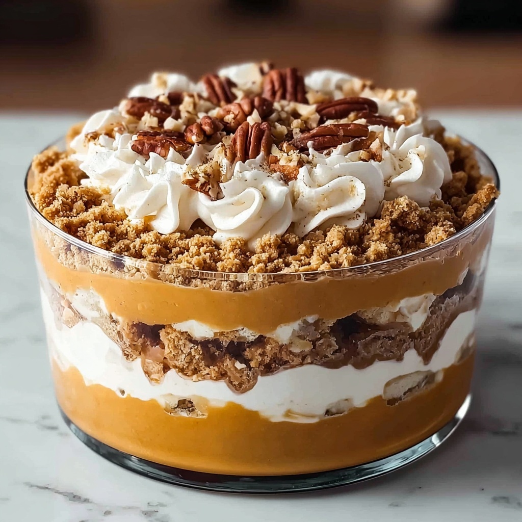 Maple Pecan & Pumpkin Cheesecake Trifle Recipe - Recipe Image