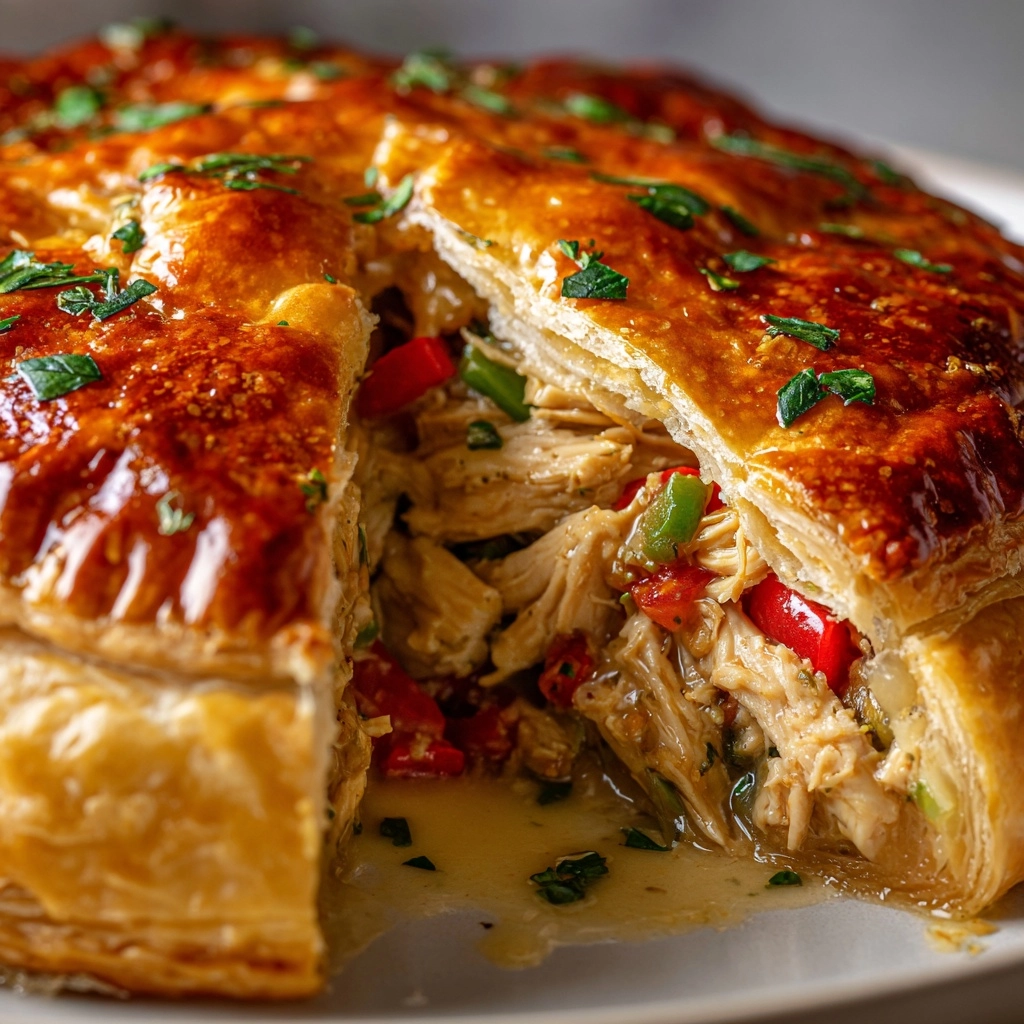 Chicken Pot Pie Crescent Braid Recipe - Recipe Image