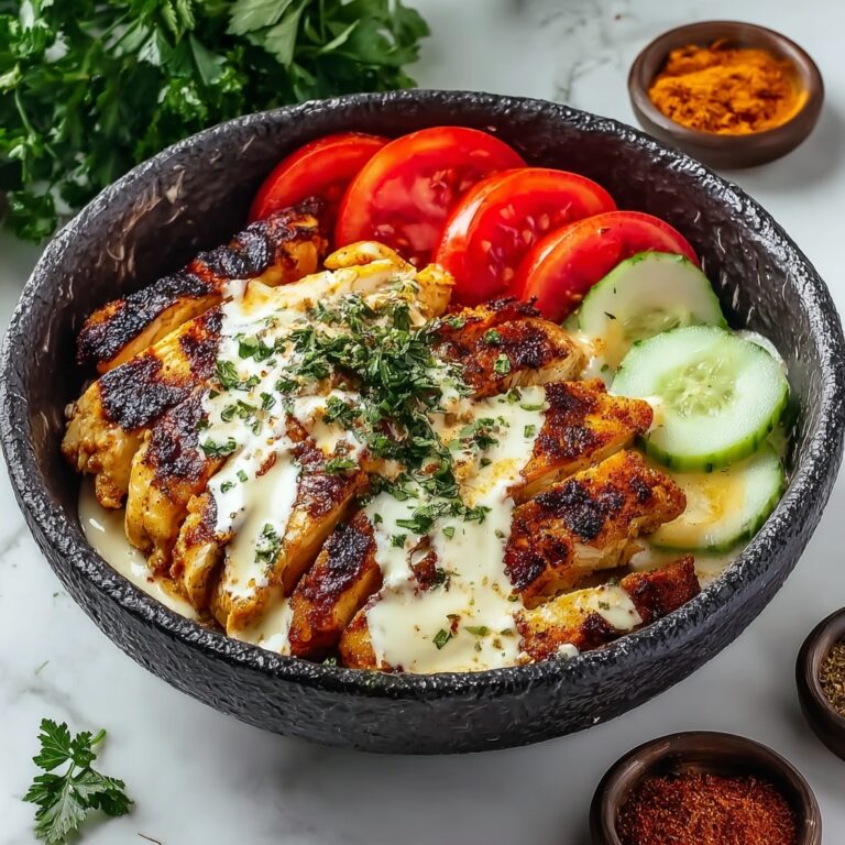 Chicken Shawarma with Creamy Garlic Sauce Recipe